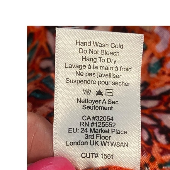 Anthropologie flutter sleeve floral top size L peasant boho festi… - Picture 7 of 8